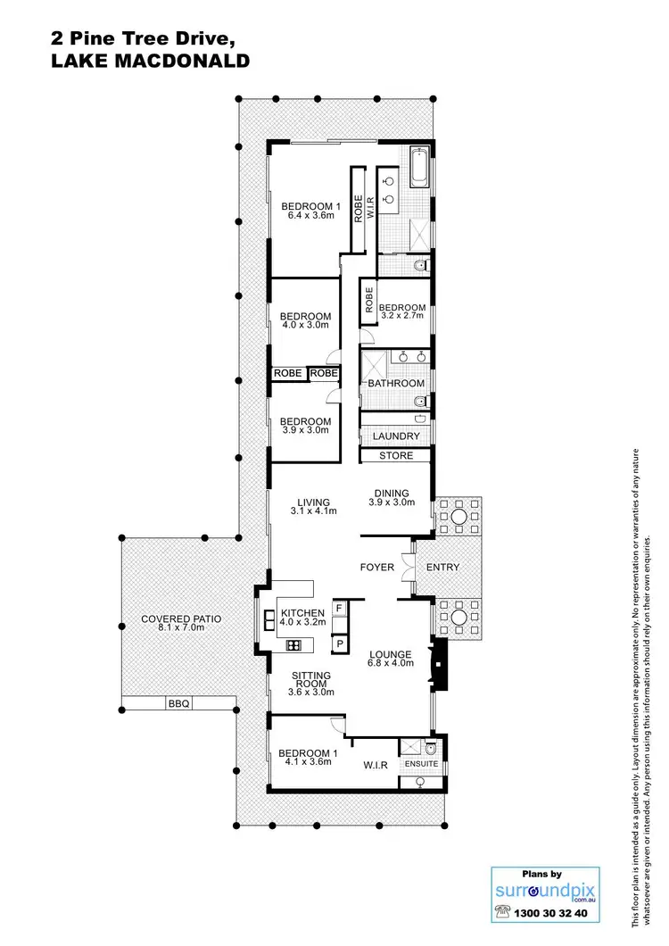 Floorplan of Homely house listing, 2 Pine Tree Drive, Lake Macdonald QLD 4563