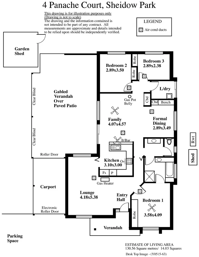 Floorplan of Homely house listing, 4 Panache Court, Sheidow Park SA 5158