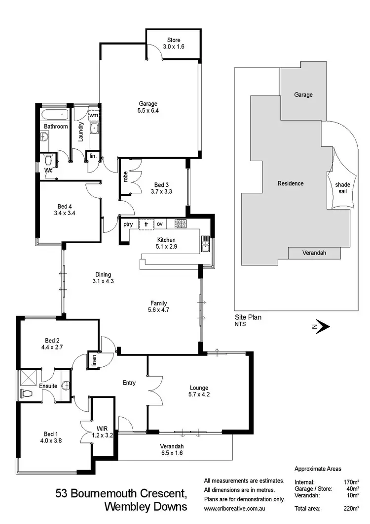 Floorplan of Homely house listing, 53 Bournemouth Crescent, Wembley Downs WA 6019