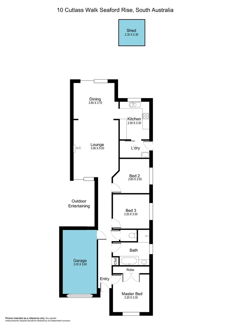 Floorplan of Homely house listing, 10 Cutlass Walk, Seaford Rise SA 5169