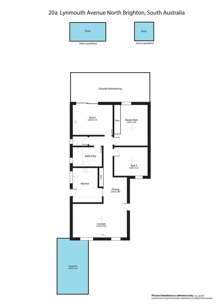 Floorplan of Homely house listing, 1/20 Lynmouth Avenue, North Brighton SA 5048