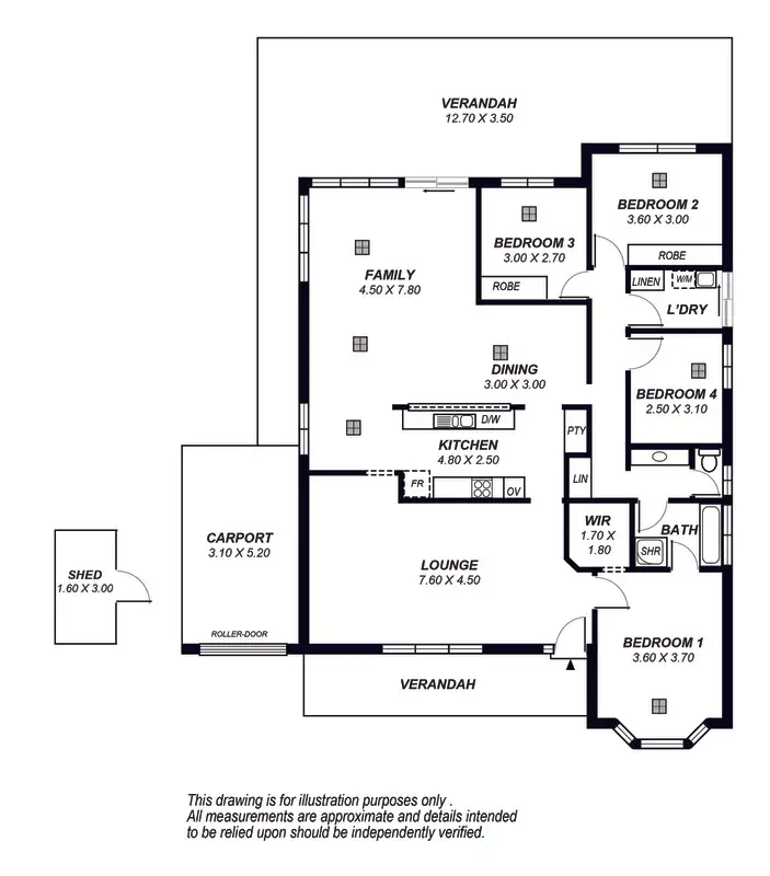 Floorplan of Homely house listing, 3 Crowsnest Place, Seaford Rise SA 5169