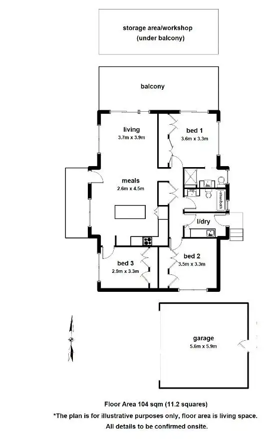 Floorplan of Homely house listing, 4 Shevlin Close (Off Bushland Grove), Lilydale VIC 3140
