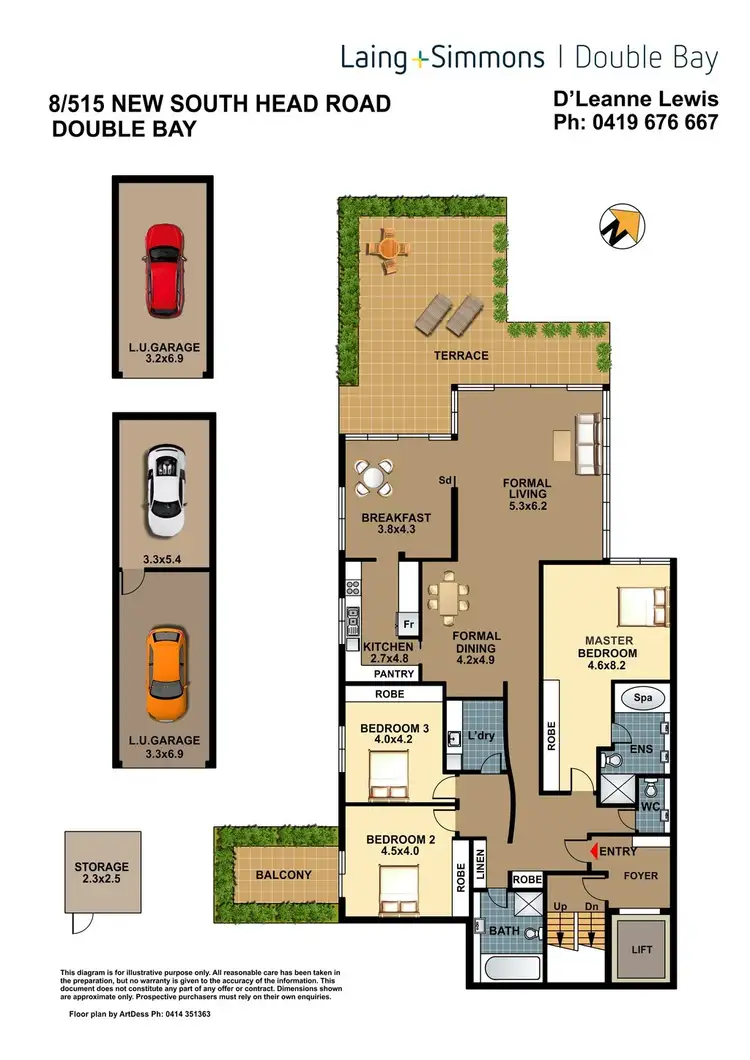 Floorplan of Homely apartment listing, 8/515 New South Head Road, Double Bay NSW 2028