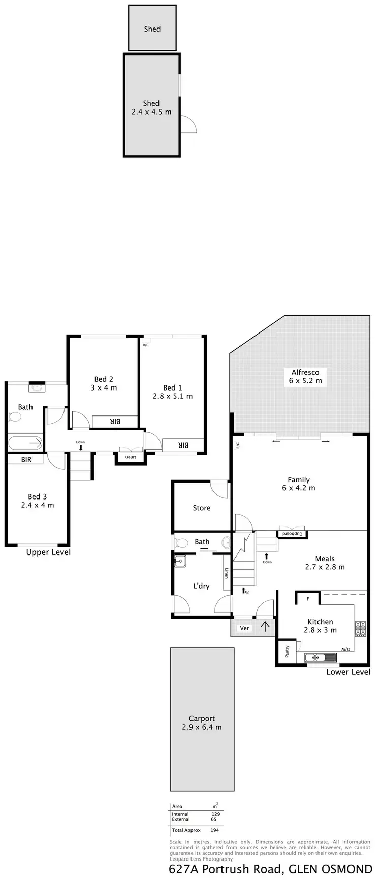 Floorplan of Homely house listing, 627a Portrush Road, Glen Osmond SA 5064