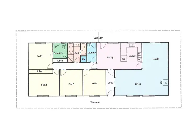 Floorplan of Homely house listing, 61 BYRON ROAD, Cathcart VIC 3377