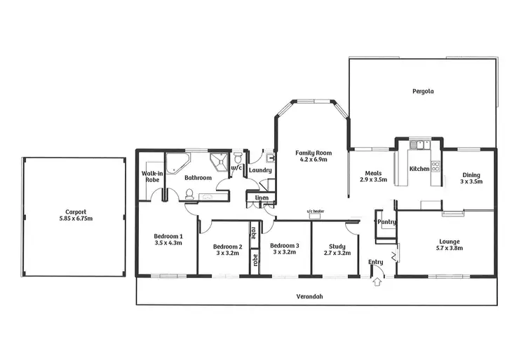 Floorplan of Homely house listing, 3 Edith Mary Drive, Murray Bridge SA 5253