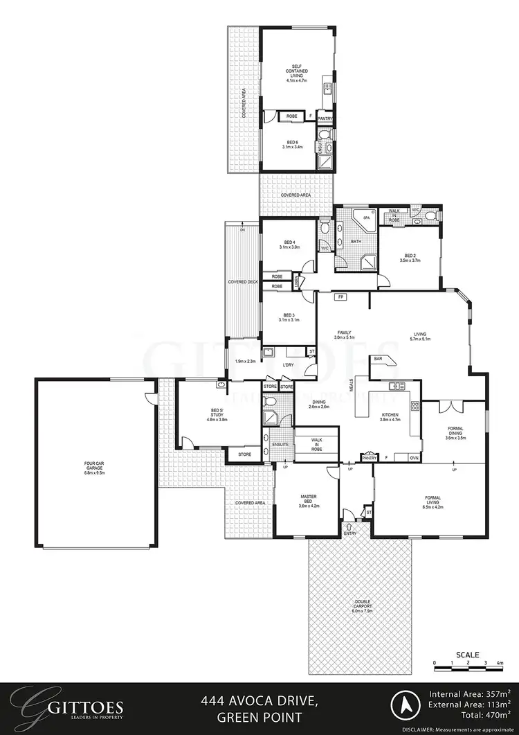 Floorplan of Homely rural property listing, 444 Avoca Drive, Green Point NSW 2251