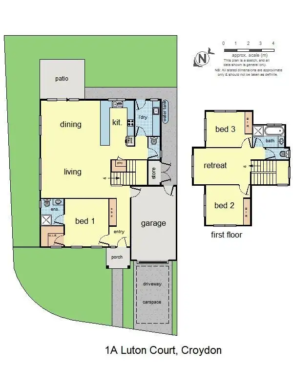 Floorplan of Homely land listing, 1A Luton Court, Croydon VIC 3136