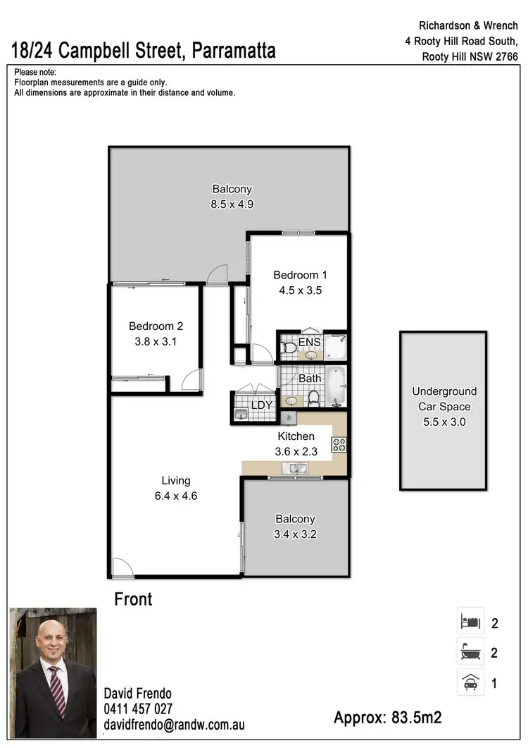 Floorplan of Homely house listing, 18/24 Campbell Street, Parramatta NSW 2150