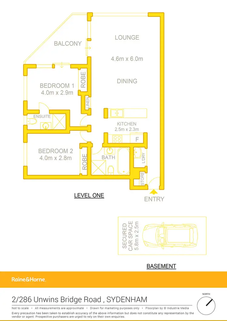Floorplan of Homely apartment listing, 2/286 Unwins Bridge Road, Sydenham NSW 2044