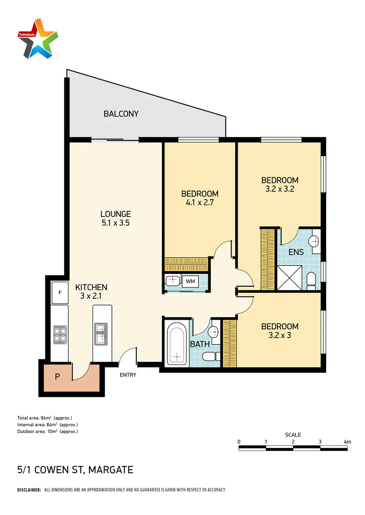 Floorplan of Homely unit listing, 5/1 Cowen Street, Margate QLD 4019