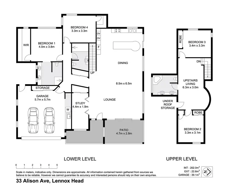 Floorplan of Homely semi-detached listing, 33 Alison Avenue, Lennox Head NSW 2478