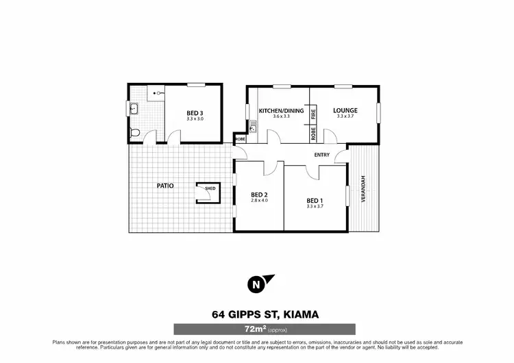 Floorplan of Homely house listing, 64 Gipps Street, Kiama NSW 2533