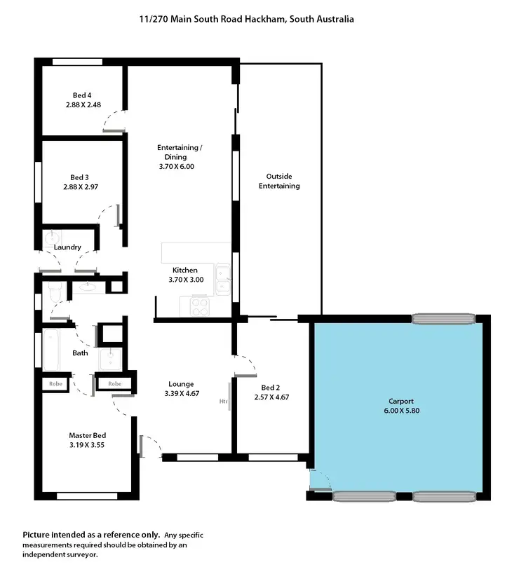 Floorplan of Homely house listing, 11-270 Main South Road, Hackham SA 5163