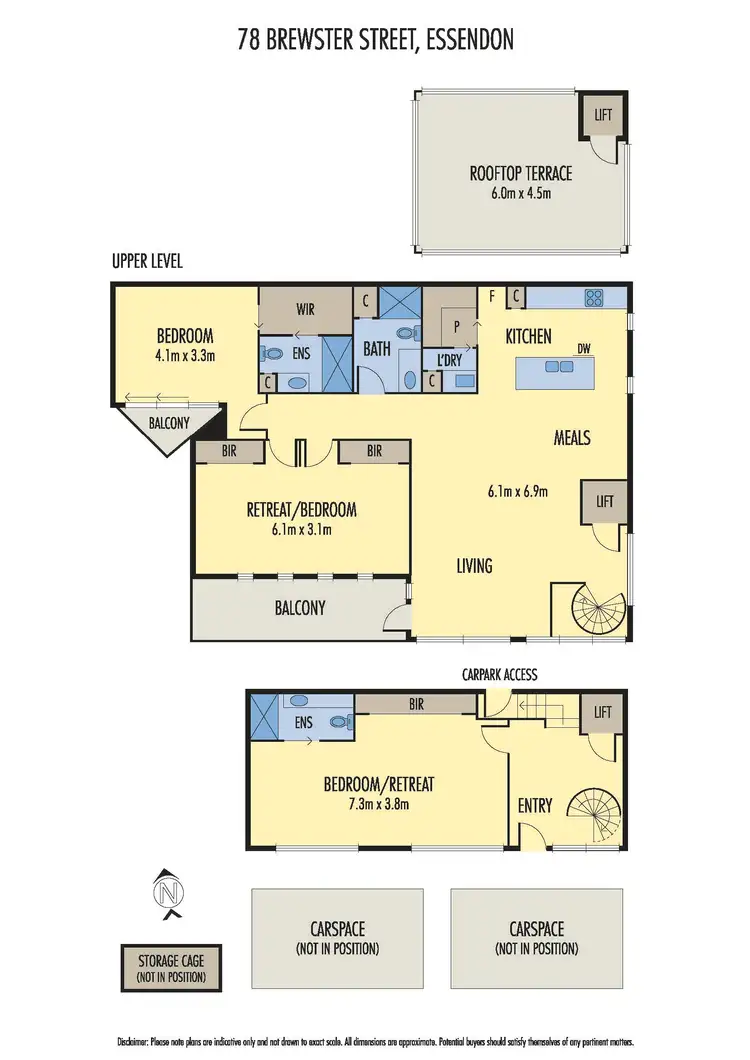 Floorplan of Homely townhouse listing, 78 Brewster Street, Essendon VIC 3040