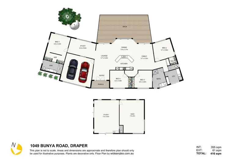 Floorplan of Homely house listing, 1049 Bunya Road, Draper QLD 4520