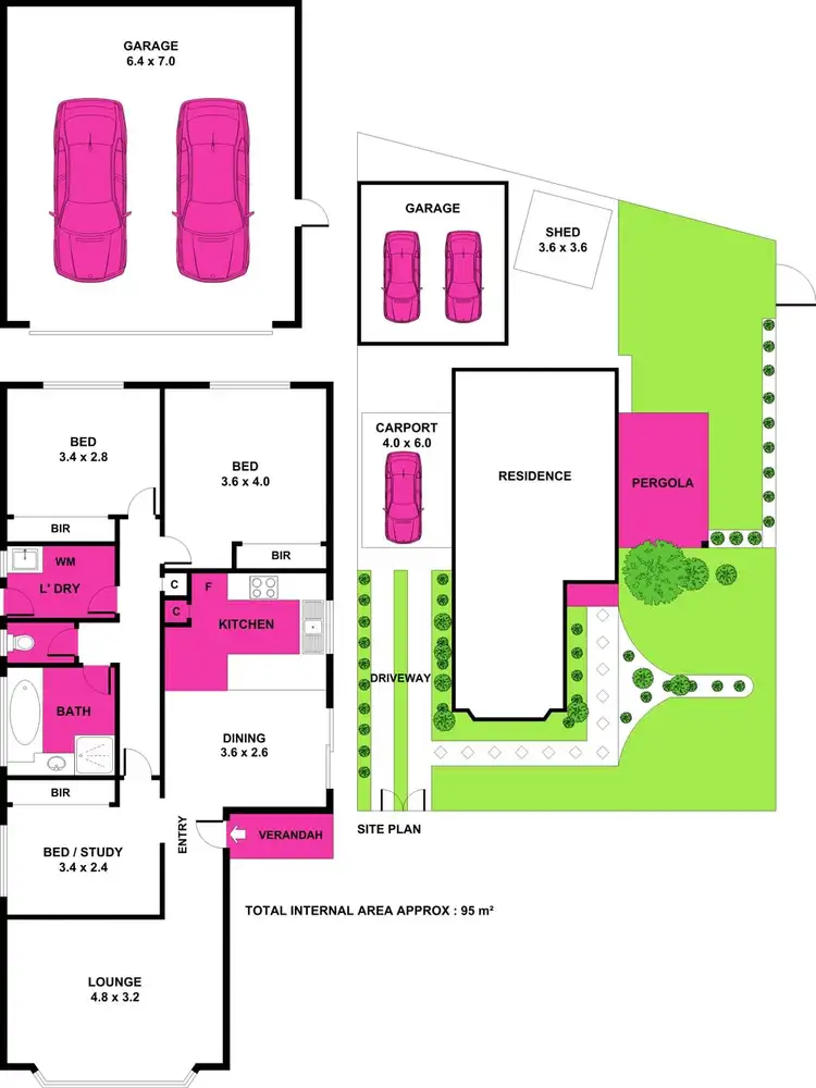 Floorplan of Homely house listing, 1 Vickers Court, Corio VIC 3214