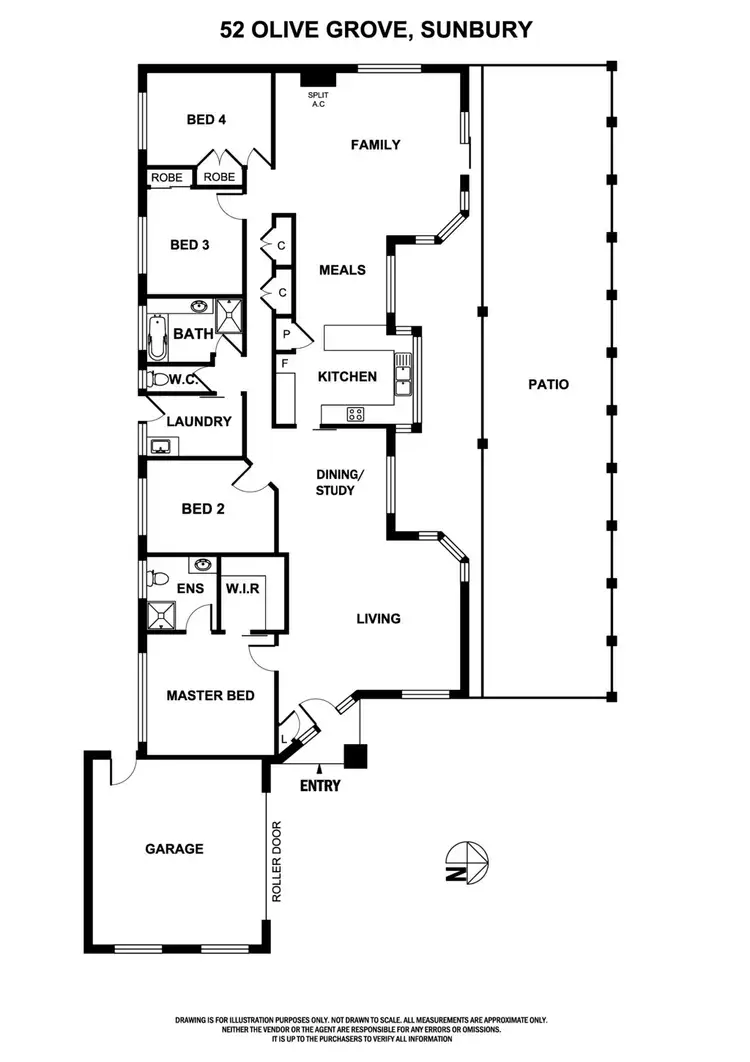 Floorplan of Homely house listing, 52 Olive Grove, Sunbury VIC 3429