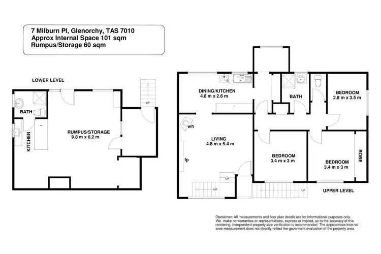 Floorplan of Homely house listing, 7 Milburn Place, Glenorchy TAS 7010