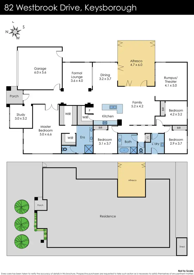 Floorplan of Homely house listing, 82 Westbrook Drive, Keysborough VIC 3173