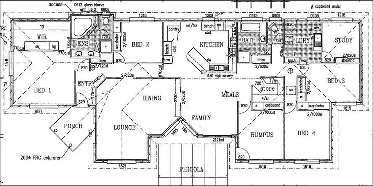 Floorplan of Homely rural property listing, 124 Frank Lebsanfts Road, Goombungee QLD 4354
