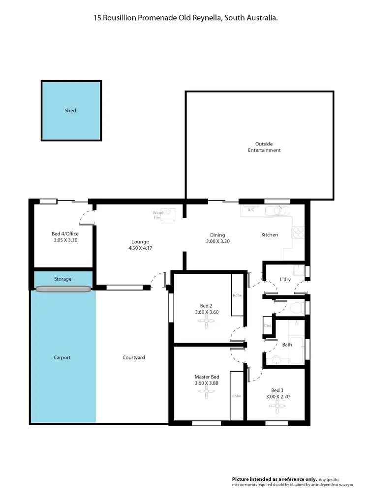 Floorplan of Homely house listing, 15 Rousillion Promenade, Old Reynella SA 5161