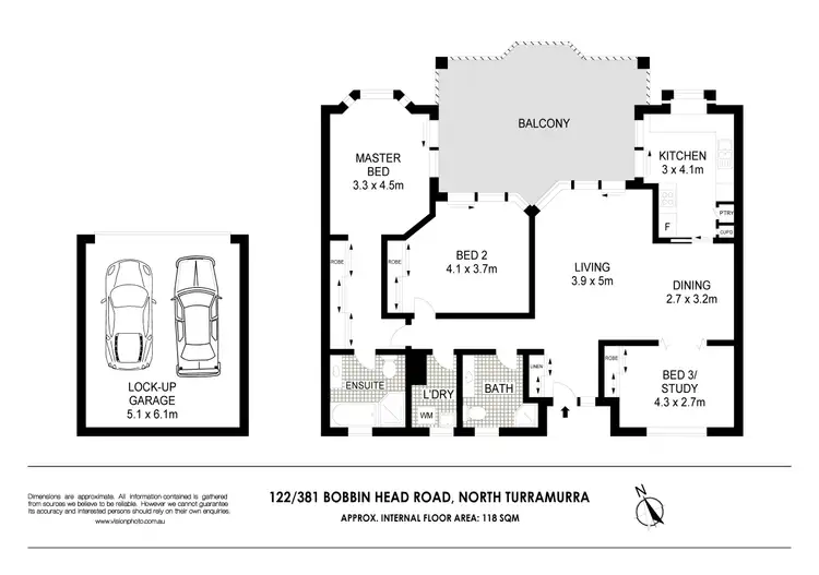 Floorplan of Homely apartment listing, 122/381 Bobbin Head Road (Huon Park), North Turramurra NSW 2074