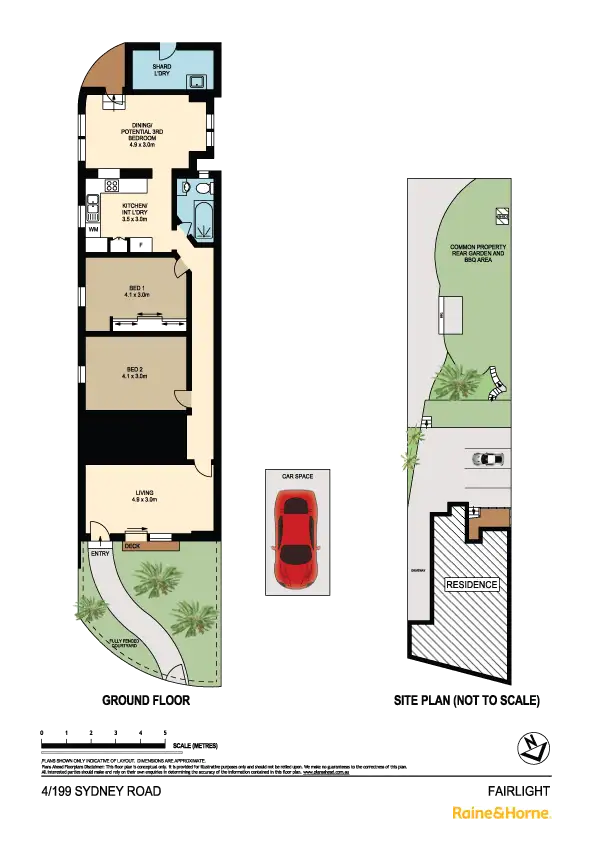 Floorplan of Homely unit listing, 4/199 Sydney Road, Fairlight NSW 2094