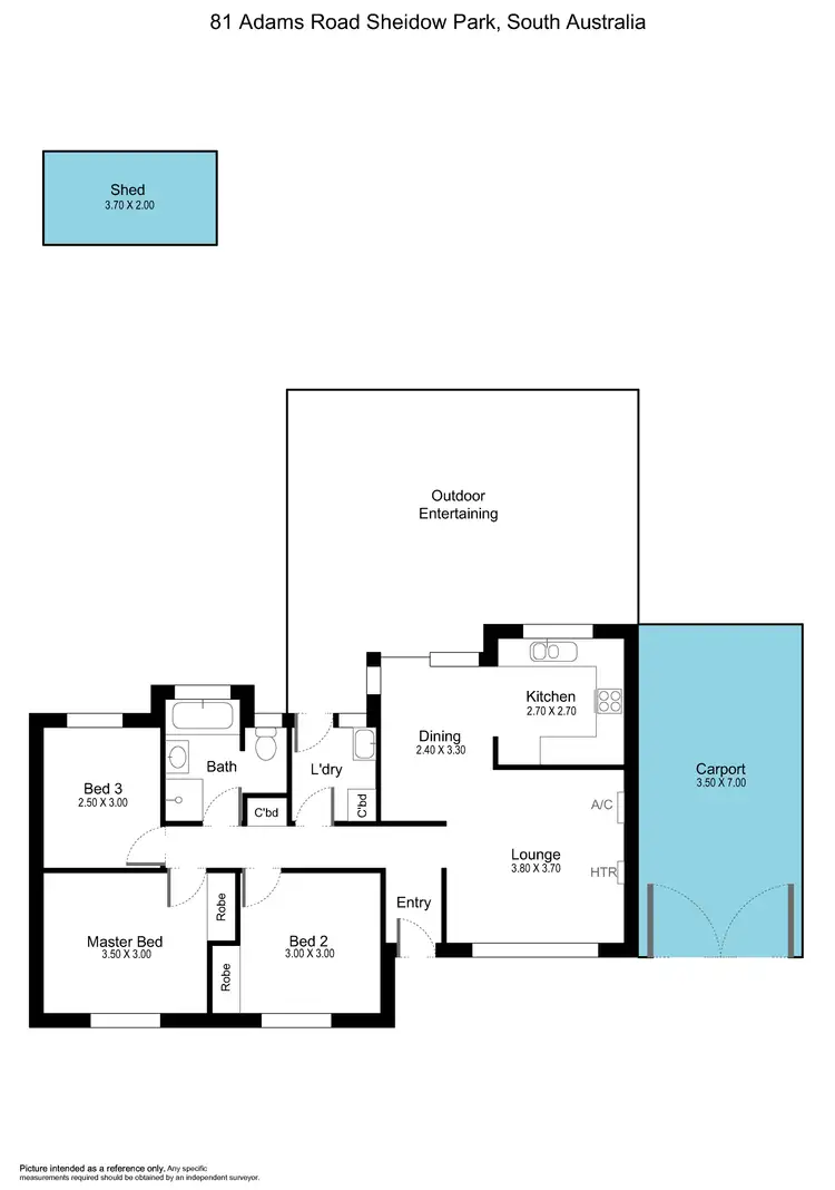 Floorplan of Homely house listing, 81 Adams Road, Trott Park SA 5158