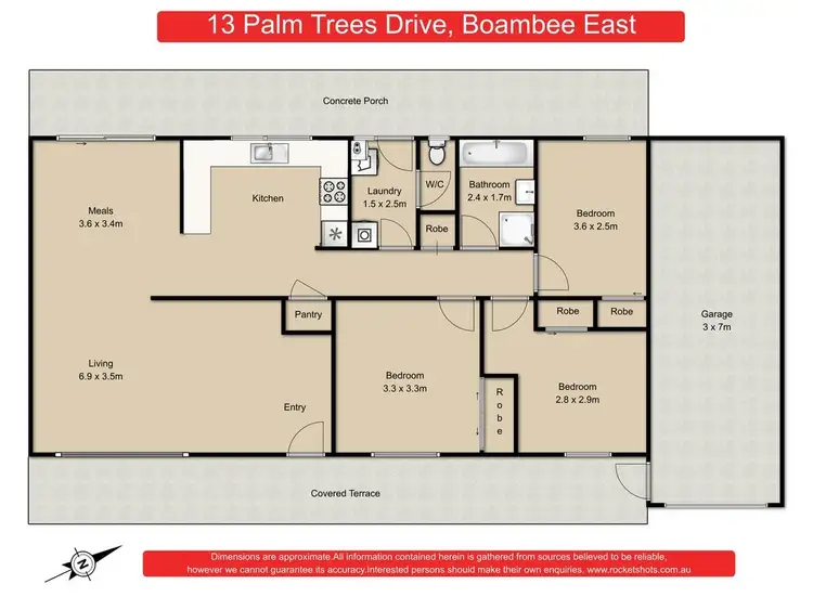 Floorplan of Homely house listing, 13 Palm Trees Drive, Boambee East NSW 2452