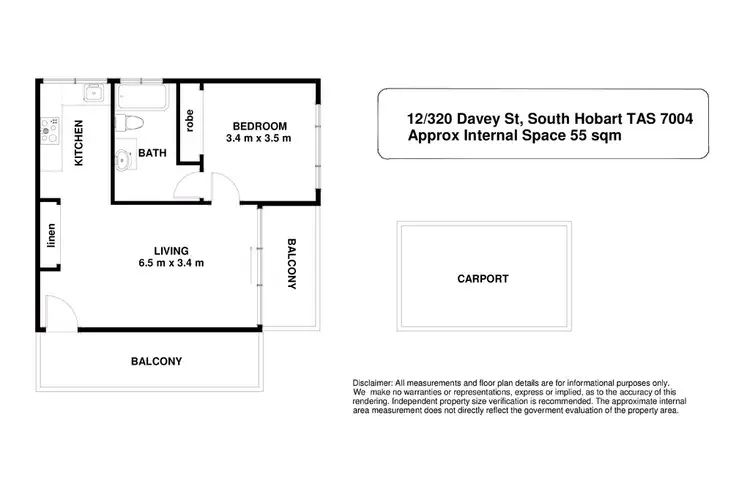 Floorplan of Homely house listing, 12 320A Davey Street, South Hobart TAS 7004