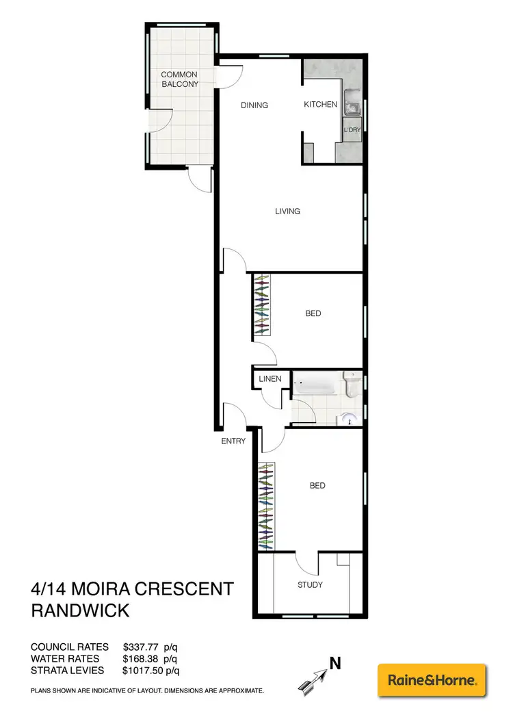 Floorplan of Homely apartment listing, 4/14 Moira Crescent, Randwick NSW 2031