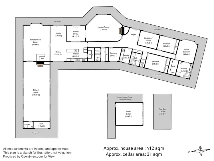 Floorplan of Homely house listing, 450 Fieldwick Lane, Orford TAS 7190