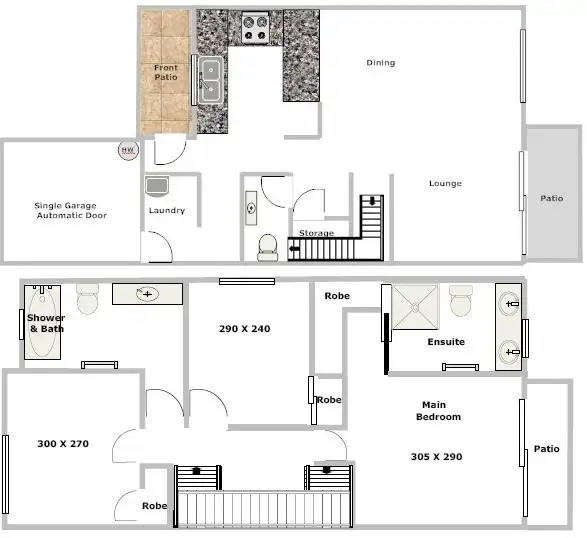 Floorplan of Homely townhouse listing, Address available on request