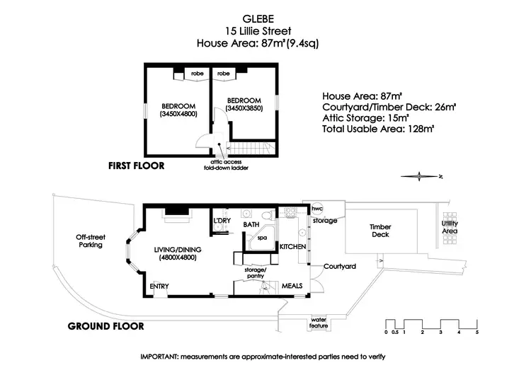 Floorplan of Homely house listing, 15 Lillie Street, Glebe TAS 7000
