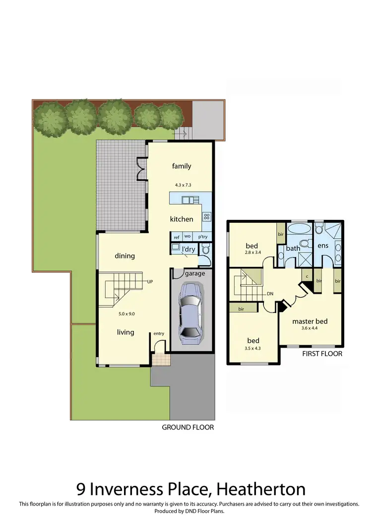 Floorplan of Homely house listing, 9 Inverness Place, Heatherton VIC 3202