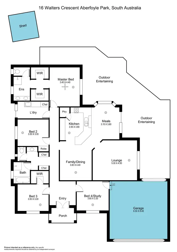 Floorplan of Homely house listing, 16 Walters Crescent, Aberfoyle Park SA 5159