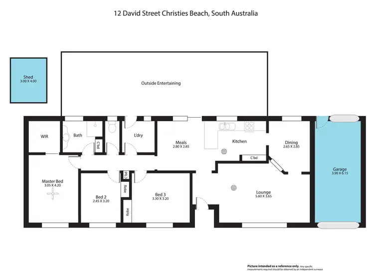 Floorplan of Homely house listing, 12 David Street, Christies Beach SA 5165