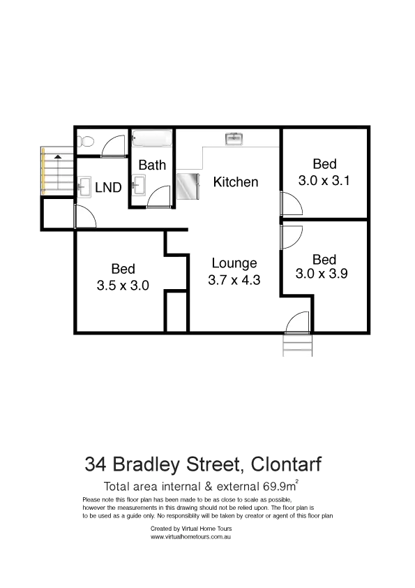 Floorplan of Homely house listing, 34 Bradley Road, Clontarf QLD 4019