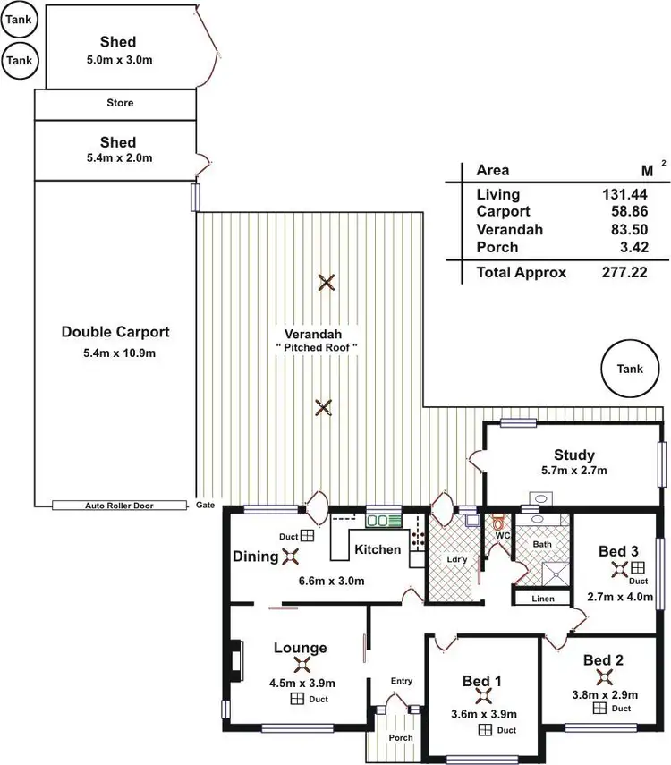 Floorplan of Homely house listing, 21 Wild Street, Williamstown SA 5351