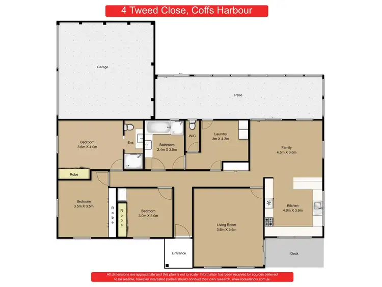 Floorplan of Homely house listing, 4 Tweed Close, Coffs Harbour NSW 2450