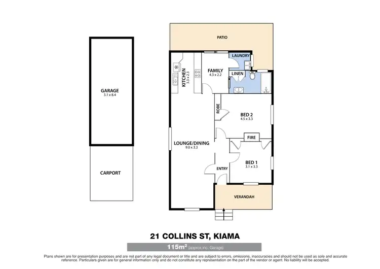 Floorplan of Homely house listing, 21 Collins Street, Kiama NSW 2533
