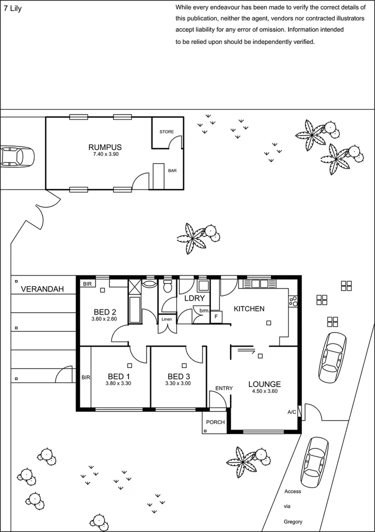 Floorplan of Homely house listing, 7 Lily Avenue, Campbelltown SA 5074