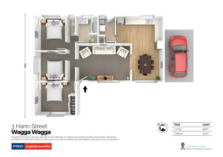Floorplan of Homely house listing, 3 Hann Street, Wagga Wagga NSW 2650