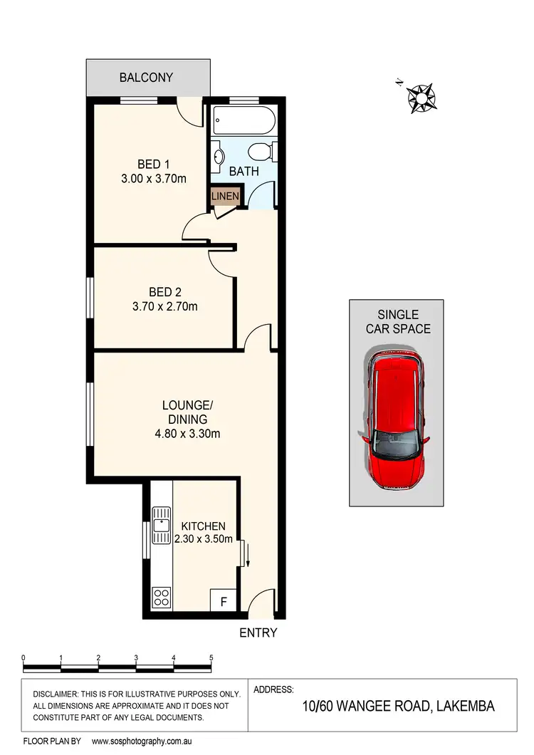 Floorplan of Homely unit listing, 10/60 Wangee Road, Lakemba NSW 2195