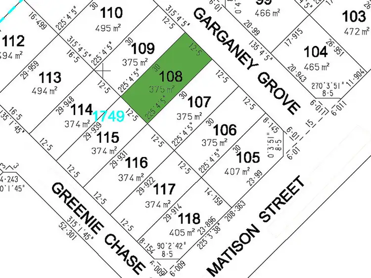 Floorplan of Homely land listing, Lot 108 Garganey Grove, Southern River WA 6110