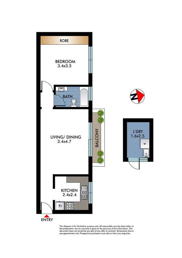 Floorplan of Homely apartment listing, 3/6 Marne Street, Vaucluse NSW 2030