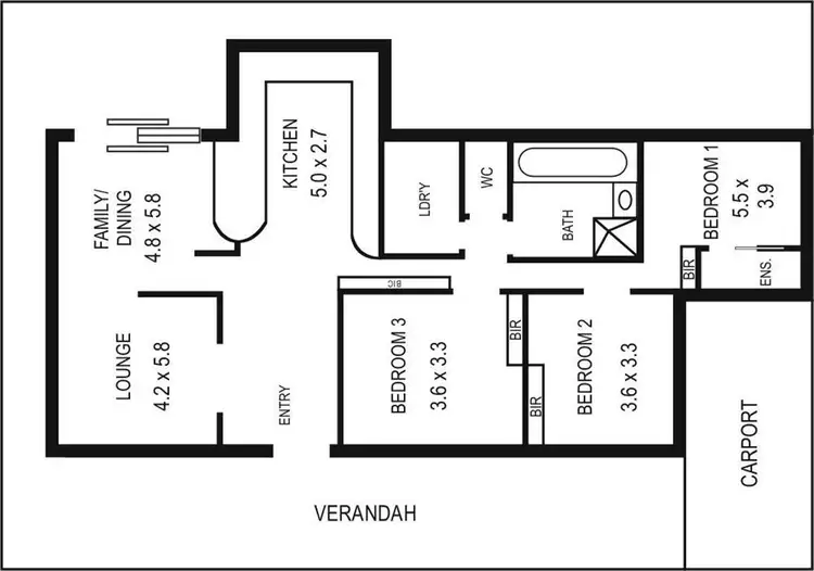 Floorplan of Homely house listing, 2 Arndt St, Berri SA 5343