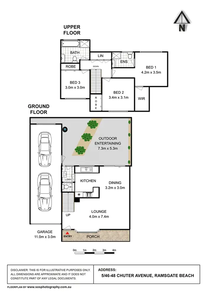 Floorplan of Homely townhouse listing, 5/46-48 Chuter Avenue, Ramsgate Beach NSW 2217
